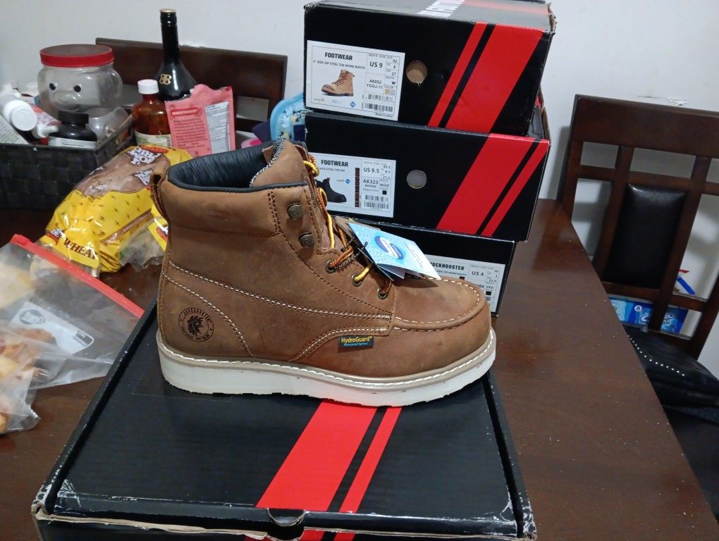 ROCKROOSTER STEAL TOE WORK BOOT 