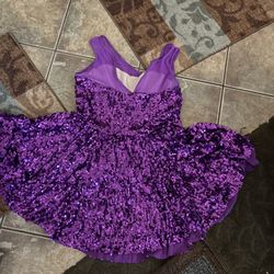 Purple sequence dress