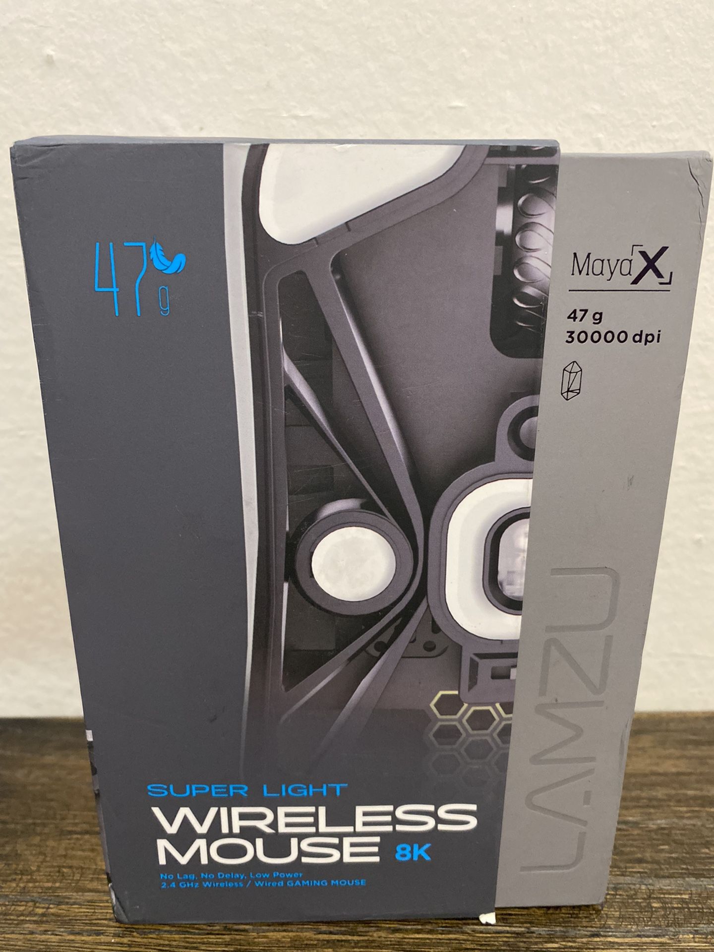 Lamzu Maya x 8K Wireless Gaming Mouse Super Light 47g No Lag No Delay Low Power