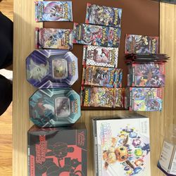 Sealed pokemon packs, Tins, etb, and booster bundles