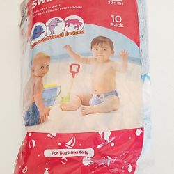 Swim Diapers DG Baby Swimmers Disposable Size Large 10 PK