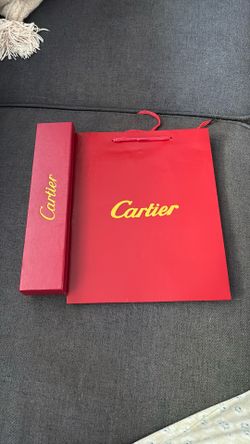 Cartier Watch Box And Bag 10 Inch By 8 
