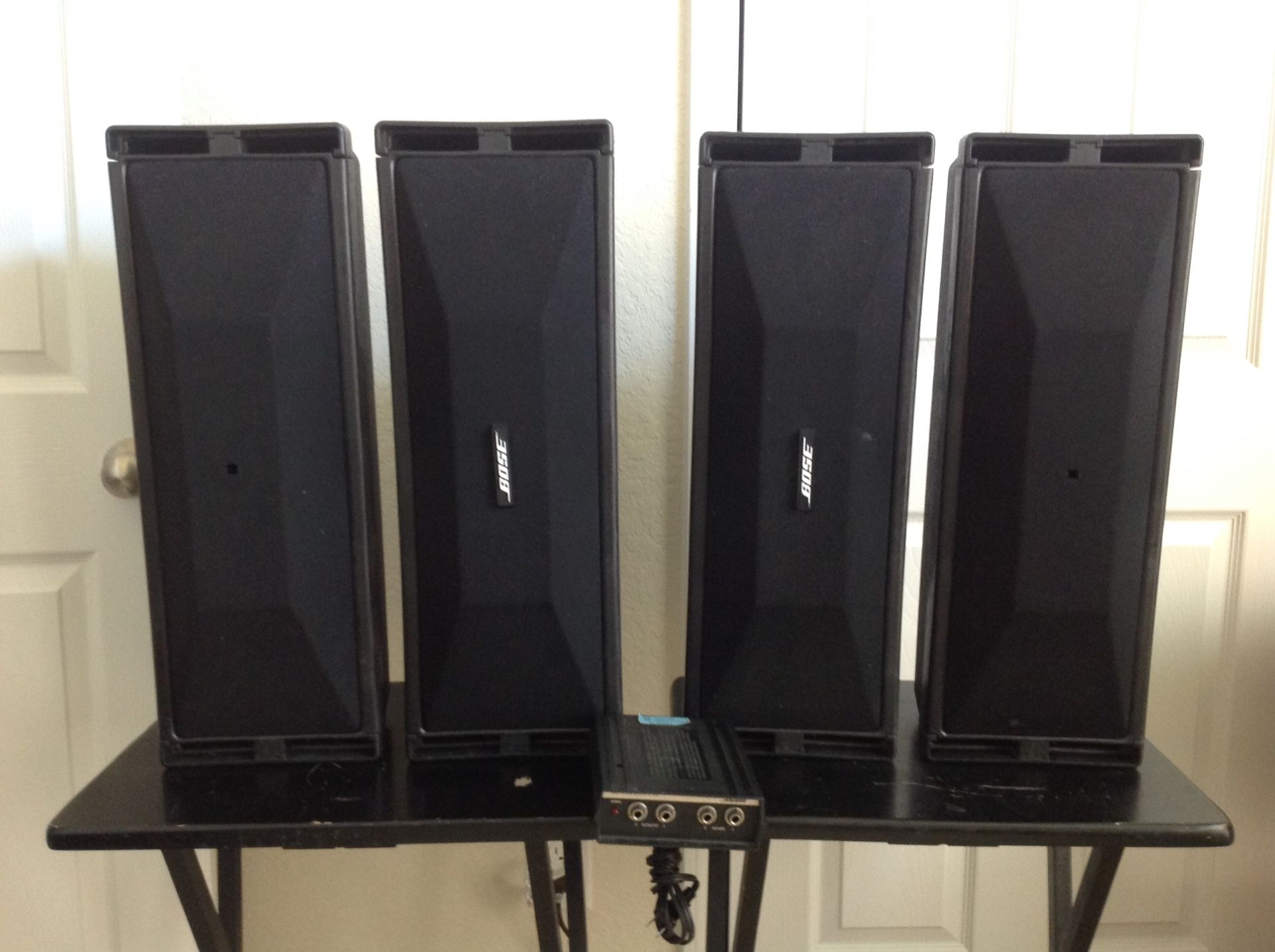 Two Pairs Bose 402 speakers with Equalizer