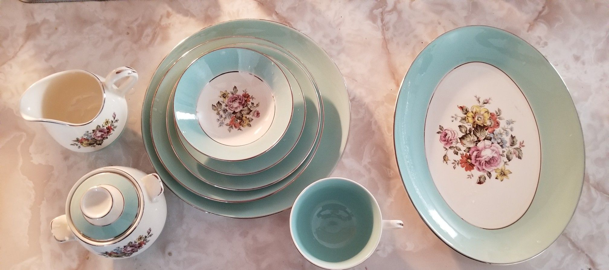 Vintage Cunningham & Pickett, Inc Hand Decorated, Alliance, Ohio chinaware