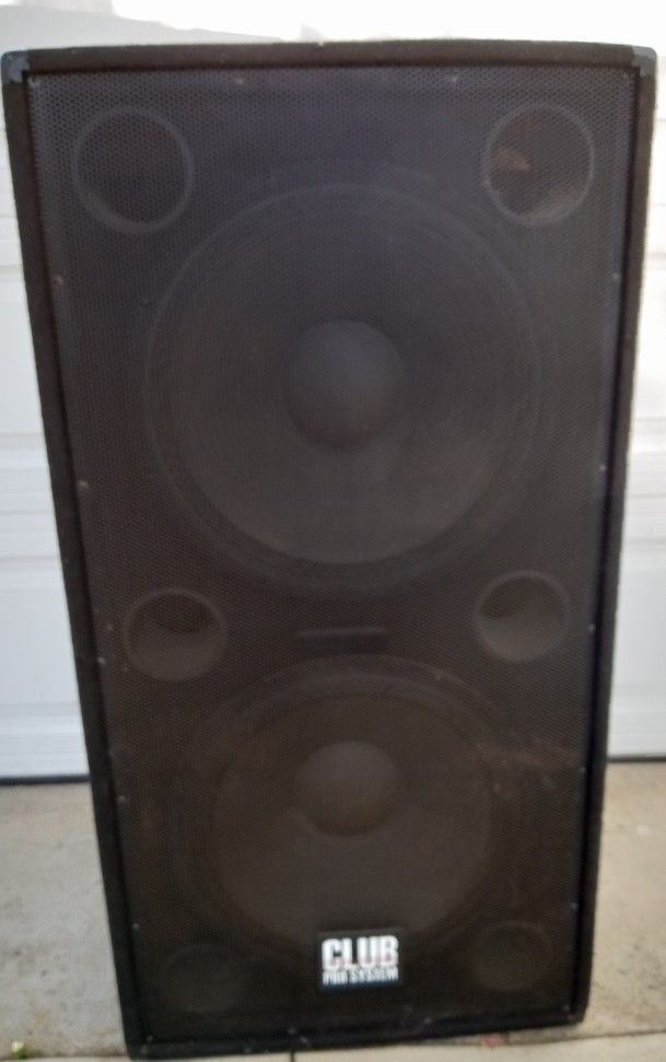Club Pro Systems Huge Dual 18" Passive Subwoofer