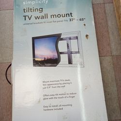 Simplicity tilton TV wall mount Universal brackets fits most flat panel TVs 37-65"