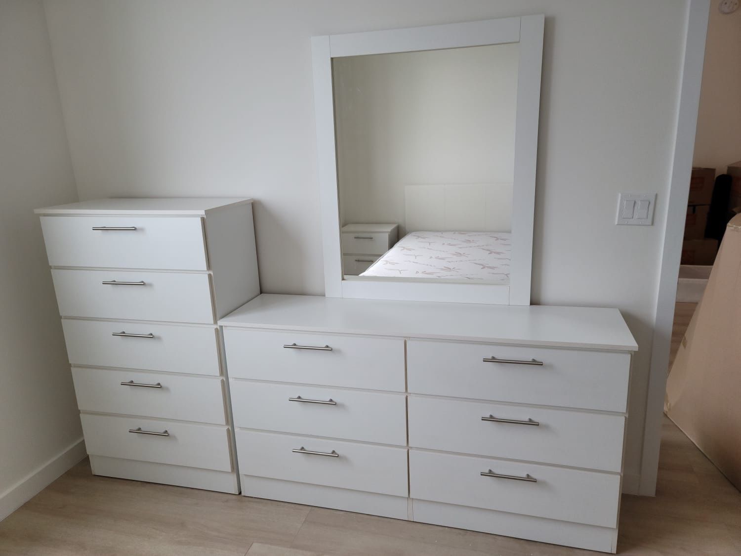 ✨DRESSER WITH MIRROR AND CHEST - COMODA CON ESPEJO Y GAVETERO