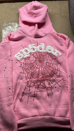Pink Spider Hoodie Size Medium