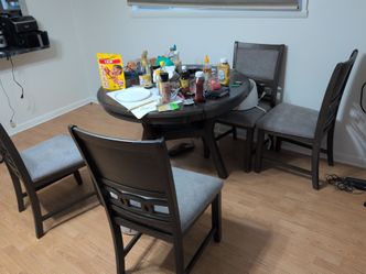 Dining table with four chairs