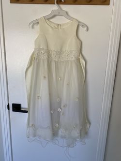 White flower girl dress for 3 yo
