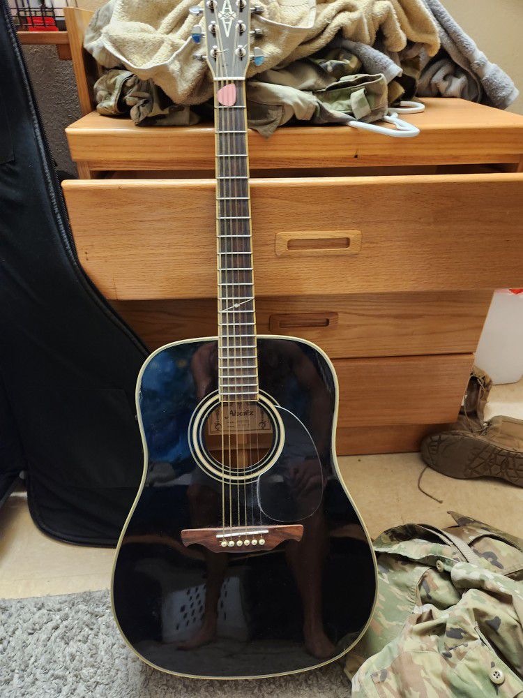 Ad60s Bk Alvarez Acoustic Guitar