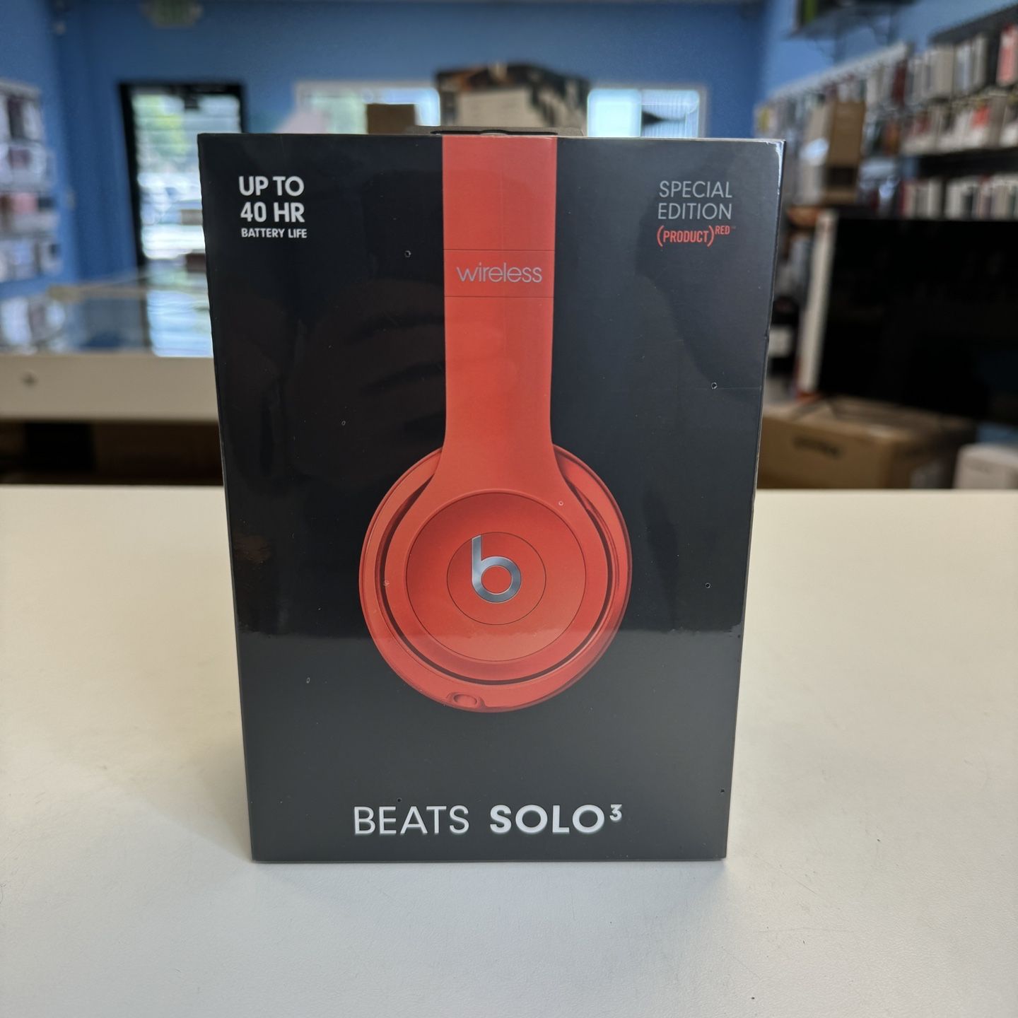 Beats Solo3 Wireless Headphones - (PRODUCT)RED Citrus Red Apple Care Till 2025