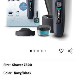 Philips Norelco Shaver 7800, Rechargeable Wet & Dry Electric Shaver with SenseIQ