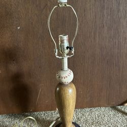 Vintage Baseball Lamp