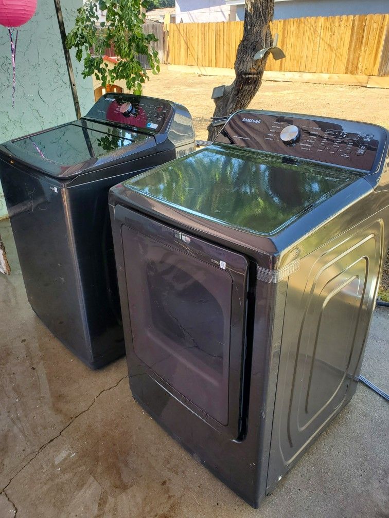 Samsung Washer And Dryer Set! Black Stainless Steel