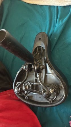 Black Bike Seat with Seatpost