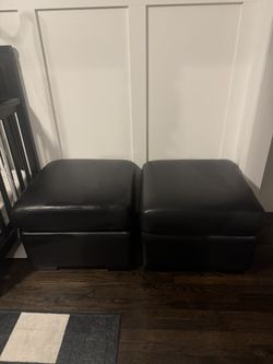 Leather Foot Stools