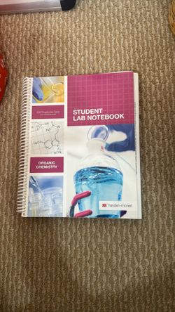 Student Lab Notebook Organic Chemistry