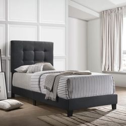 Twin Upholstered Bed Frame