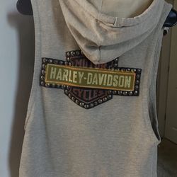 Harley Davidson Sleeveless Zip Up