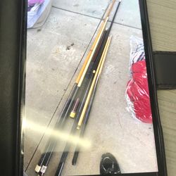 Pool Table Cue Sticks