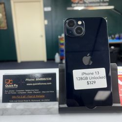 Apple iPhone 13   128 GB Unlocked …comes With 3 Months Service 