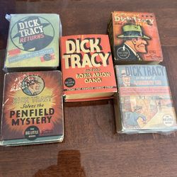 Dick Tracy a lot of five Big Little Books circa 1930s – 40s vintage/antique