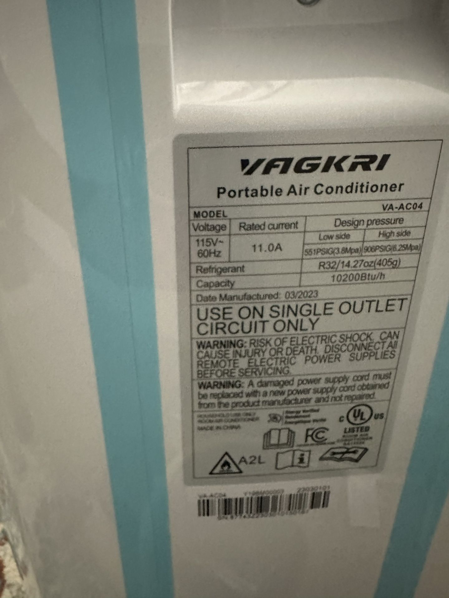 VAGKRI Portable AC Unit