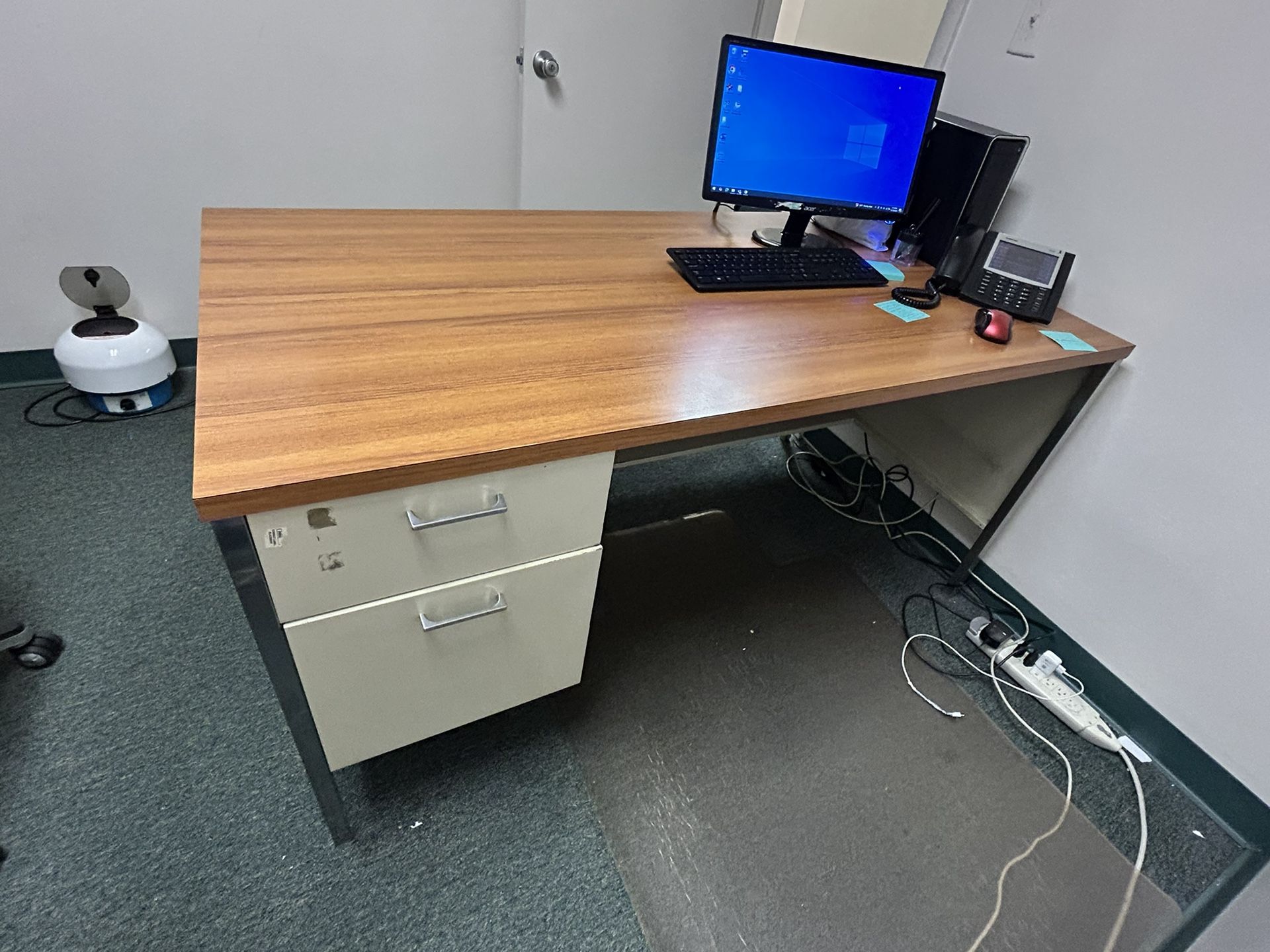 Office Desks And Matching Printer Cabinet 