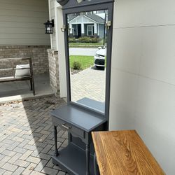 Refinished Hutch And Entry Table