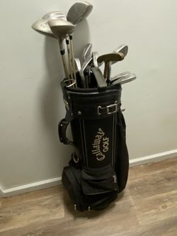 Wilson oversized pro staff re-flex women’s golf clubs/ callaway bag  r/h