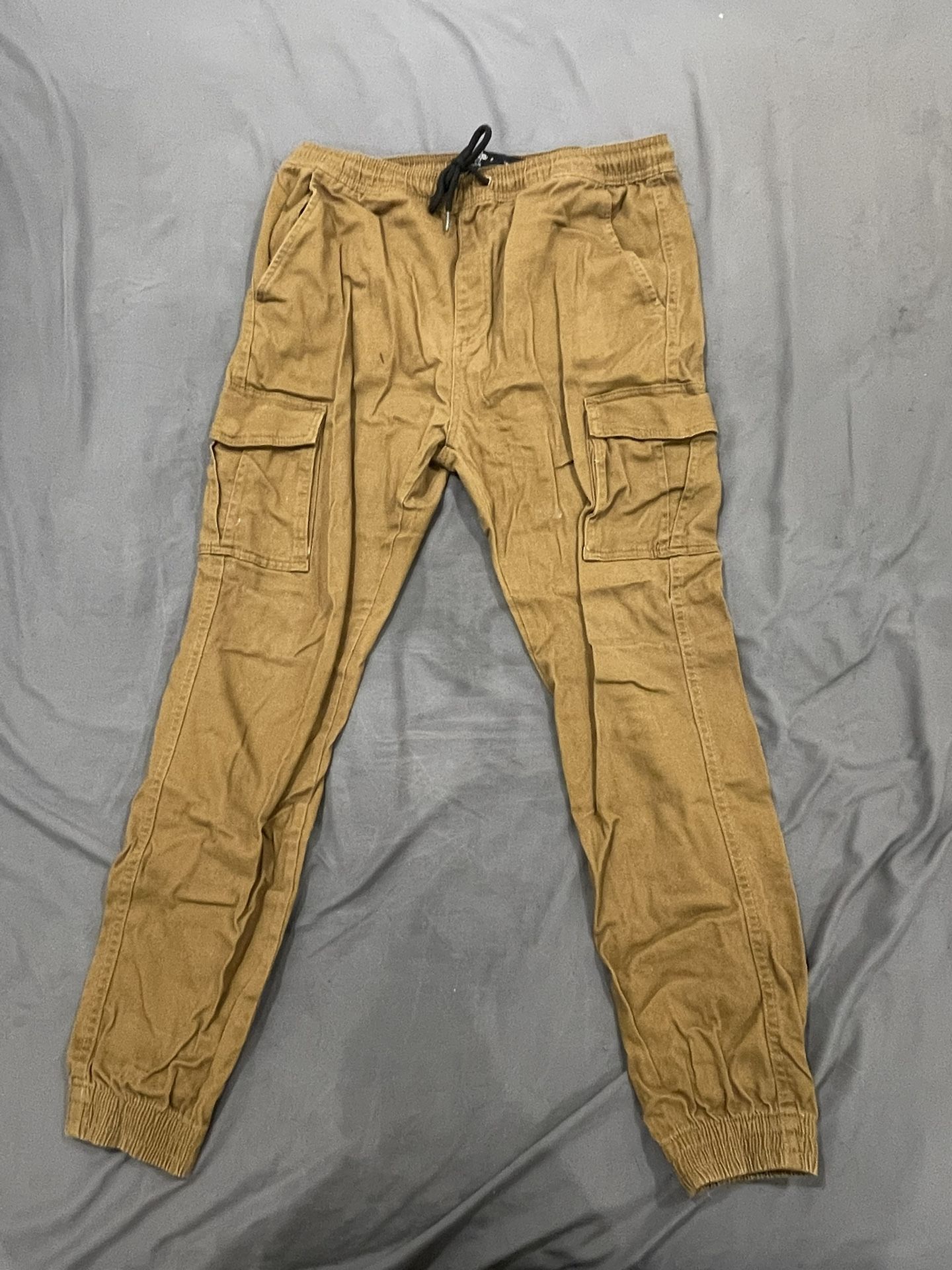 Mens Khaki Jogger Pants