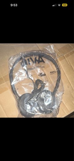 AVID AE-711R On-Ear Ear-Pad Headband Wired Headphones Double Black 3.5mm 100pic