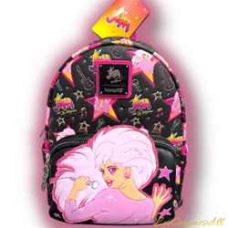 Loungefly Hasbro Jem and the Holograms Glitter All-Over Print Mini Backpack