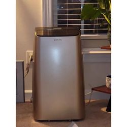 A/c portable air conditioner 10,000 BTU between Cool from 350-500 sq ft depending on space height.