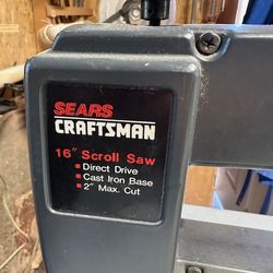 Craftsman 16in Scroll Saw 