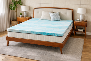 4 Inch Cool Gel Memory Foam Mattress Topper King, Pressure Relief Support