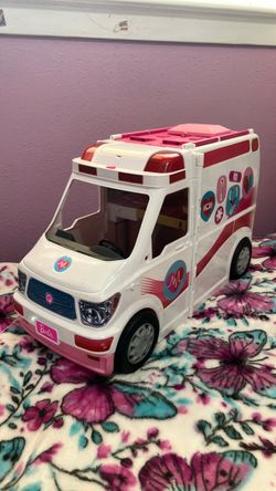 Barbie Care Clinic Ambulance Toy Vehicle
