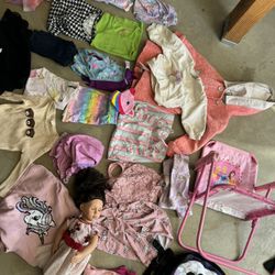 Toddler Girl Clothes , Chair And Our Generation Doll Everything 5$ 