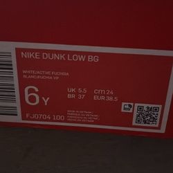 Nike Dunks Low 6Y Fuchia