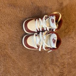 Air Force 1 Burgundy Dunk High Toddler 