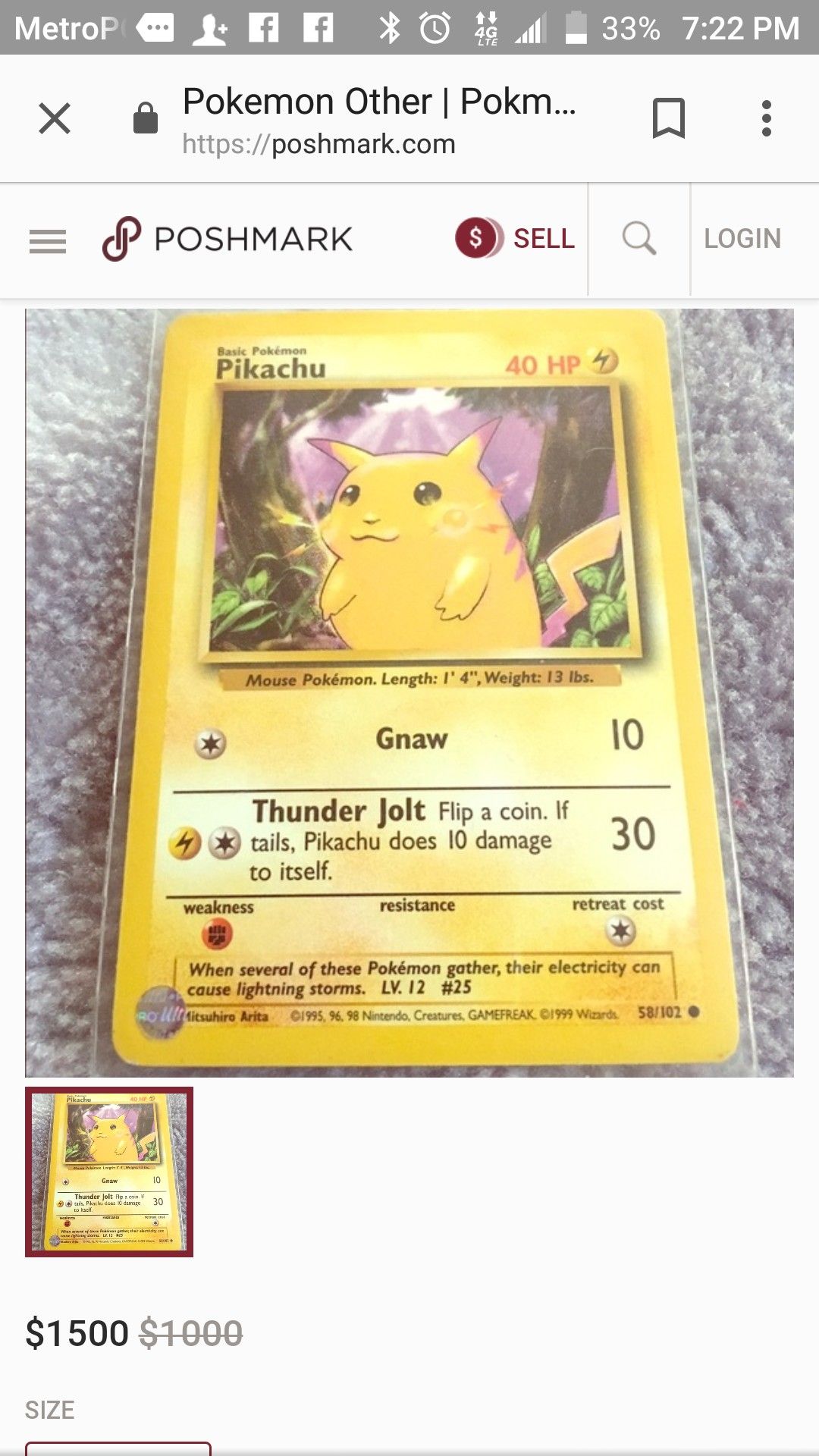 Complete collection of rare Pokemon trading cards