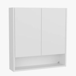 Medicine Cabinet, 2 Doors, 4 Shelves, White - Bathroom