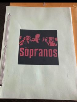 Sopranos Script and Cast Autographs
