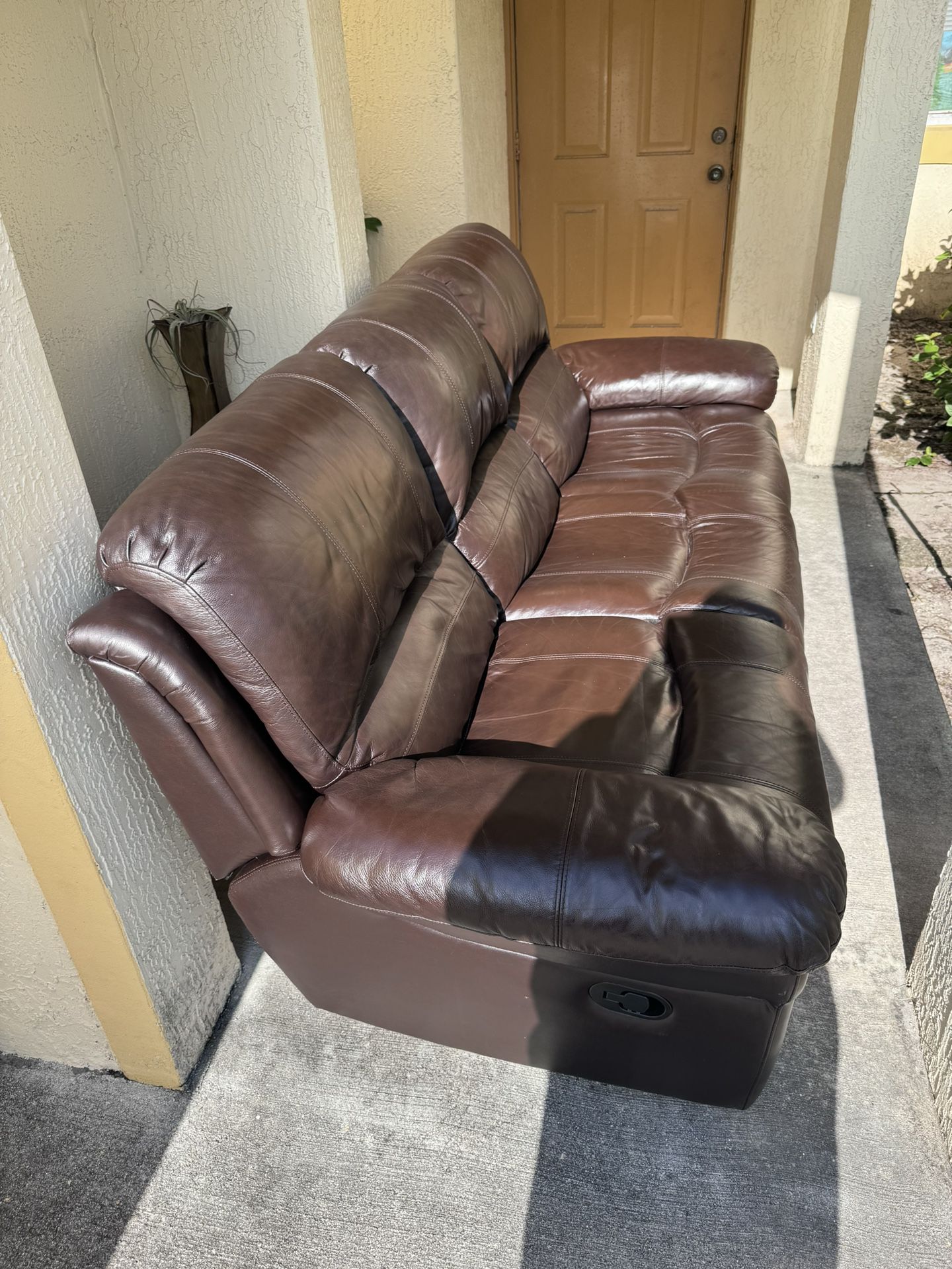 Leather Sofa $100 