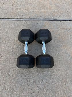 Cap Rubber 35Lb Hex  Dumbbells  pair $80
