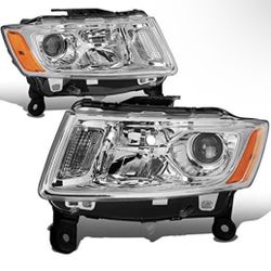 14 15 And 16 Jeep Grand Cherokee Headlights Luces La Zona Auto Parts 