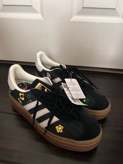 ADIDAS ORIGINALS X LIBERTY LONDON GAZELLE BOLD SHOES - Size 10
