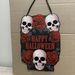 Happy Halloween Wall Plaque.
