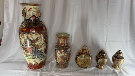 Large Vintage Chinese Vase Collection